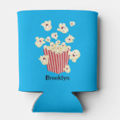 かわいいおもしろいジャンプのポップコーン漫画 缶クーラー (裏面)