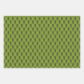 かわいいおもしろいスカルスケルトンハロウィーン ラッピングペーパーシート (正面3)