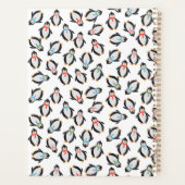 かわいいおもしろいスノーギフトペンギン子供の友人ノートブックP プランナー手帳 (裏面)