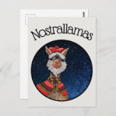 かわいいおもしろいズノストラダムスラマプンハロウィーン ポストカード (正面/裏面)