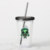 かわいいおもしろいゾンビ アクリルタンブラー (裏面)