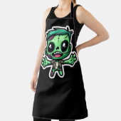 かわいいおもしろいゾンビ エプロン (インサイチュ)