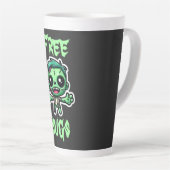 かわいいおもしろいゾンビ カフェラテマグ (右アングル)