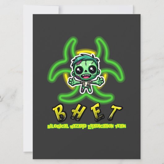 かわいいおもしろいゾンビ シーズンカード (正面)