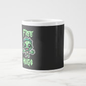 かわいいおもしろいゾンビ ジャンボコーヒーマグカップ (正面右)