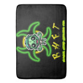 かわいいおもしろいゾンビ バスマット (正面縦)