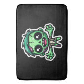 かわいいおもしろいゾンビ バスマット (正面縦)