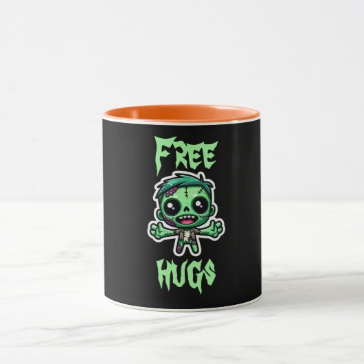 かわいいおもしろいゾンビ マグカップ (中央)