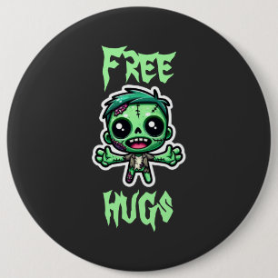 かわいいおもしろいゾンビ 缶バッジ