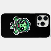 かわいいおもしろいゾンビ Case-Mate iPhoneケース (裏面 (横))