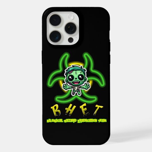 かわいいおもしろいゾンビ iPhoneケース (裏面)