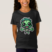 かわいいおもしろいゾンビ Tシャツ (正面)