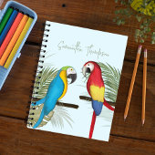 かわいいおもしろいタイポグラフィトロピカルパーソナライズされた ノートブック