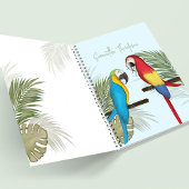 かわいいおもしろいタイポグラフィトロピカルパーソナライズされた ノートブック