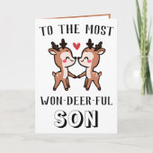 かわいいおもしろいディアバックスワンダーソン誕生日 サンキューカード (正面)