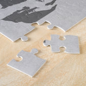 かわいいおもしろいトレンディーヴィンテージのブフランスのルドッグ ジグソーパズル (側面)