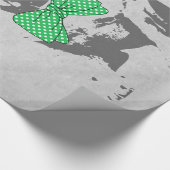 かわいいおもしろいトレンディーヴィンテージのブフランスのルドッグ ラッピングペーパー (角)