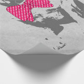 かわいいおもしろいトレンディーヴィンテージのブフランスのルドッグ ラッピングペーパー (角)