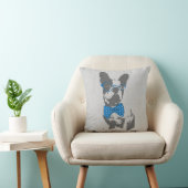 かわいいおもしろいトレンディーヴィンテージブフランスのルドッグ クッション (椅子)