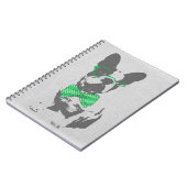 かわいいおもしろいトレンディーヴィンテージブフランスのルドッグ ノートブック (左側)