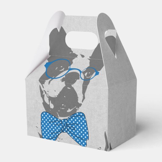 かわいいおもしろいトレンディーヴィンテージブフランスのルドッグ フェイバーボックス (正面サイド)