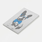 かわいいおもしろいトレンディーヴィンテージブフランスのルドッグ ポストイット (アングル)