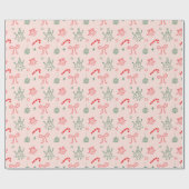 かわいいおもしろいドードルクリスマスホリデーギフト ラッピングペーパー (フラット)