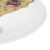 かわいいおもしろいハイエナ笑い漫画イラストレーション カッティングボード (角)