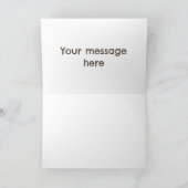 かわいいおもしろいハイエナ笑い漫画イラストレーション カード (内部)