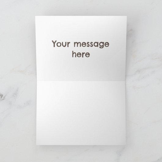 かわいいおもしろいハイエナ笑い漫画イラストレーション カード (内部)