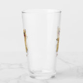 かわいいおもしろいハイエナ笑い漫画イラストレーション タンブラーグラス (左)