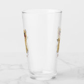 かわいいおもしろいハイエナ笑い漫画イラストレーション タンブラーグラス (右)