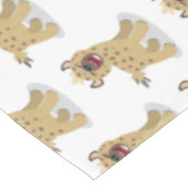 かわいいおもしろいハイエナ笑い漫画イラストレーション テーブルクロス (アングル)