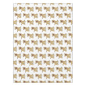 かわいいおもしろいハイエナ笑い漫画イラストレーション テーブルクロス (正面)