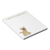 かわいいおもしろいハイエナ笑い漫画イラストレーション ノートパッド (アングル)