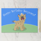 かわいいおもしろいハイエナ笑い漫画イラストレーション ペーパーパッド (インサイチュ)