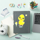 かわいいおもしろいハッピーシック シール (iPadカバー)