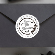 かわいいおもしろいハッピーハローウィンスカルスケルトンこうもり