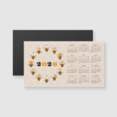 かわいいおもしろいハニービーハニカムカレンダー2026 (正面/裏面)