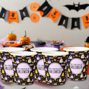 かわいいおもしろいハロウィーンのコスチュームかぼちゃ 紙コップ