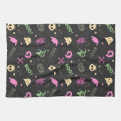 かわいいおもしろいハロウィーンパターン キッチンタオル (横)