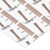 かわいいおもしろいハンマーと爪、 ネイル漫画イラストレーション ショートテーブルランナー (コーナー)