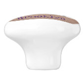 かわいいおもしろいハンマーと爪、 ネイル漫画イラストレーション セラミックノブ (側面)