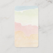 かわいいおもしろいハートとレインボーベビーシャワー エンクロージャーカード (裏面)