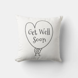 かわいいおもしろいハートの引き上げキャラクターが早く良くなる クッション