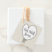 かわいいおもしろいハートの引き上げキャラクターが早く良くなる フェイバータグ (インサイチュ)