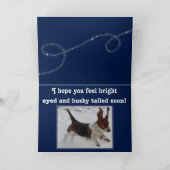 かわいいおもしろいバセットハウンドで良いカードを手に入れる カード (内部)