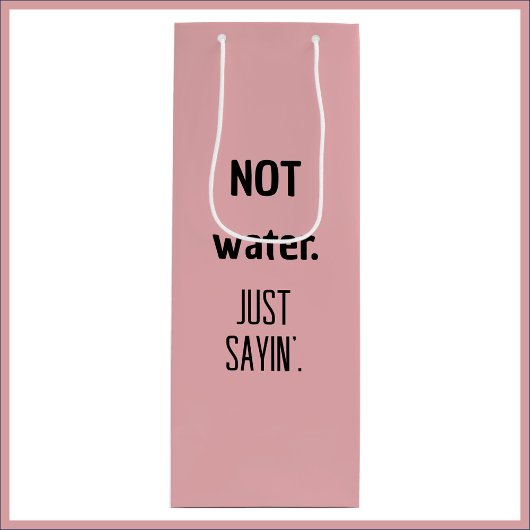 かわいいおもしろいバラ ワインギフトバッグ