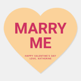 かわいいおもしろいバレンタインデーの会話と結婚する ハートシール