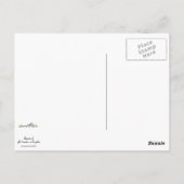 かわいいおもしろいパイナップルパターンデザイン ポストカード (裏面)